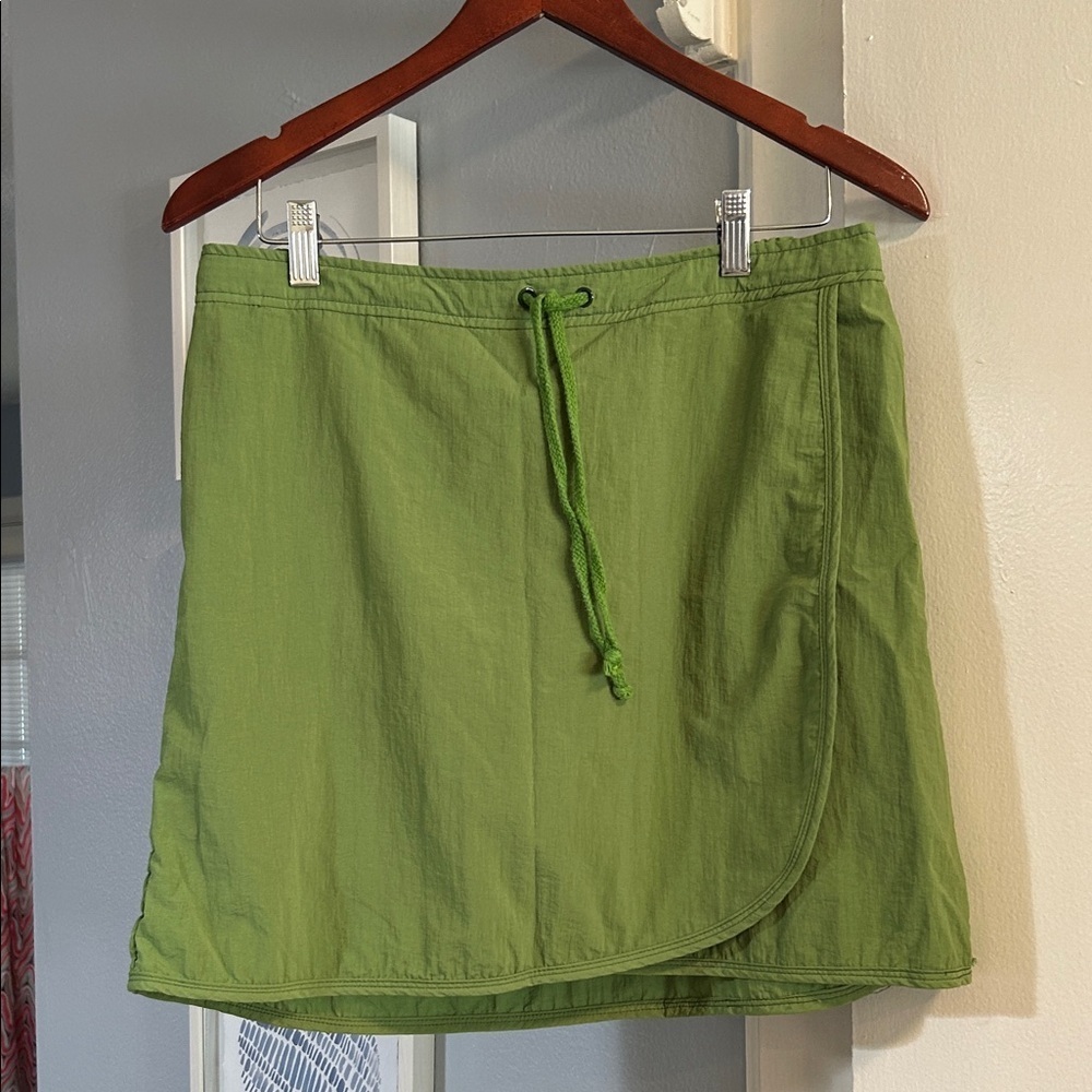 L.A. Movers Olive Green Women's Pull On Faux Wrap Skort Size L